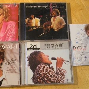 LOT OF 5 ROD STEWART CD  PREOWNED PLAYED GOOD